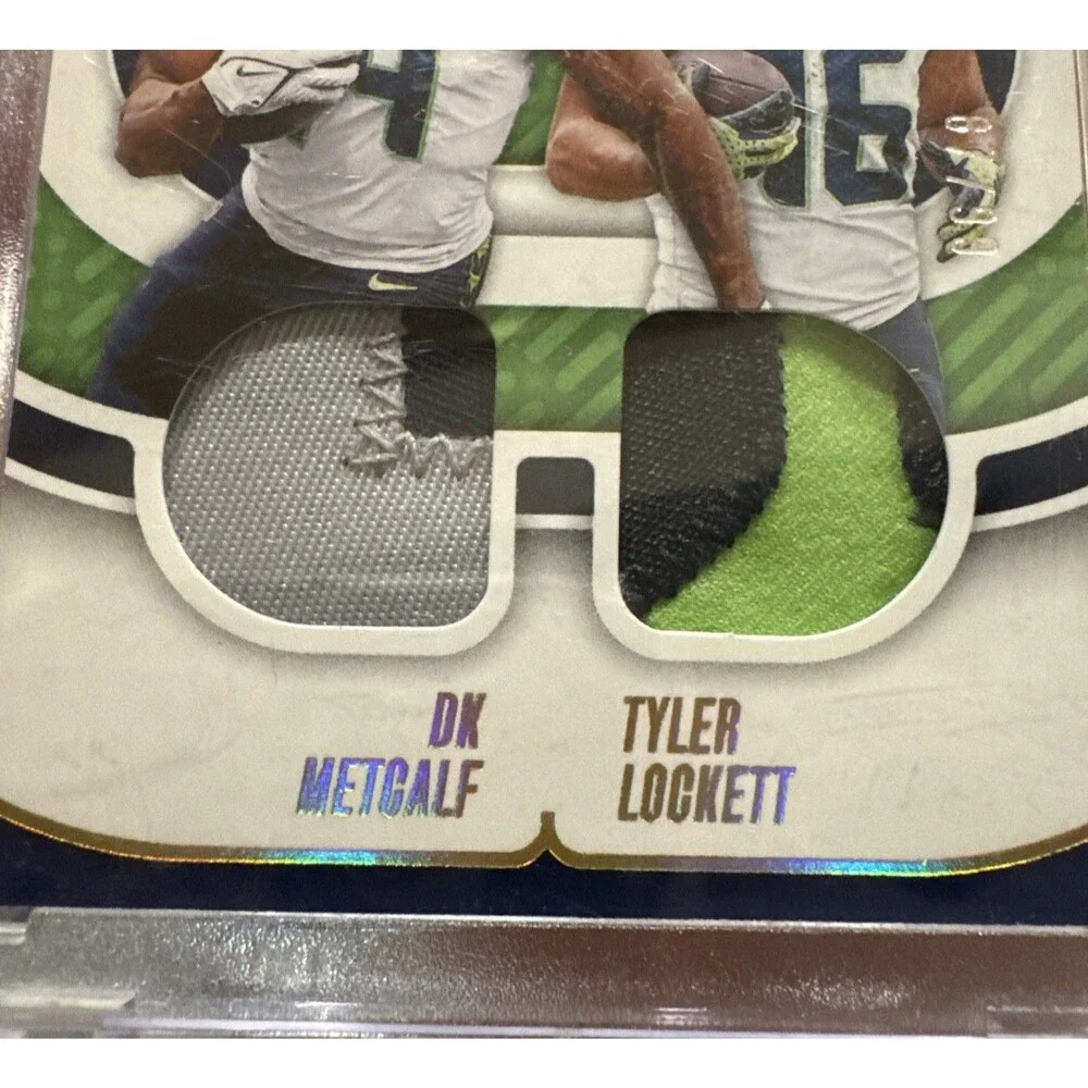 DK Metcalf Tyler Lockett 2024 Panini Absolute TTM #TTM-SEA Gold /99